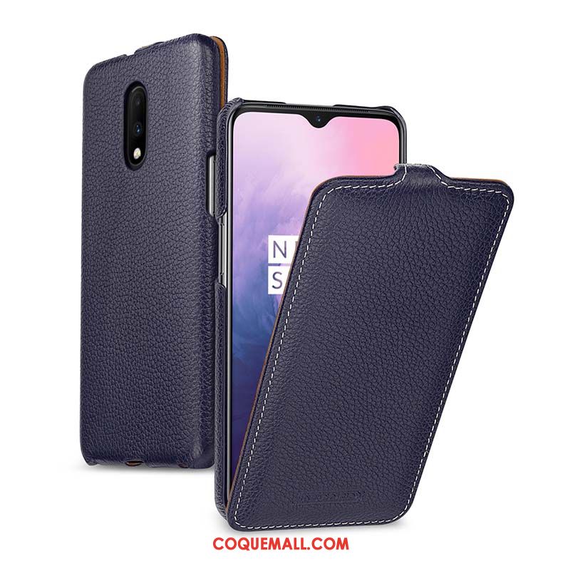 Étui Oneplus 7 Créatif Protection En Cuir, Coque Oneplus 7 Téléphone Portable Business