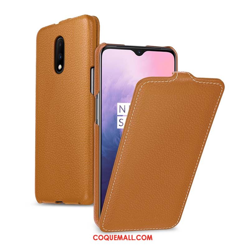 Étui Oneplus 7 Créatif Protection En Cuir, Coque Oneplus 7 Téléphone Portable Business