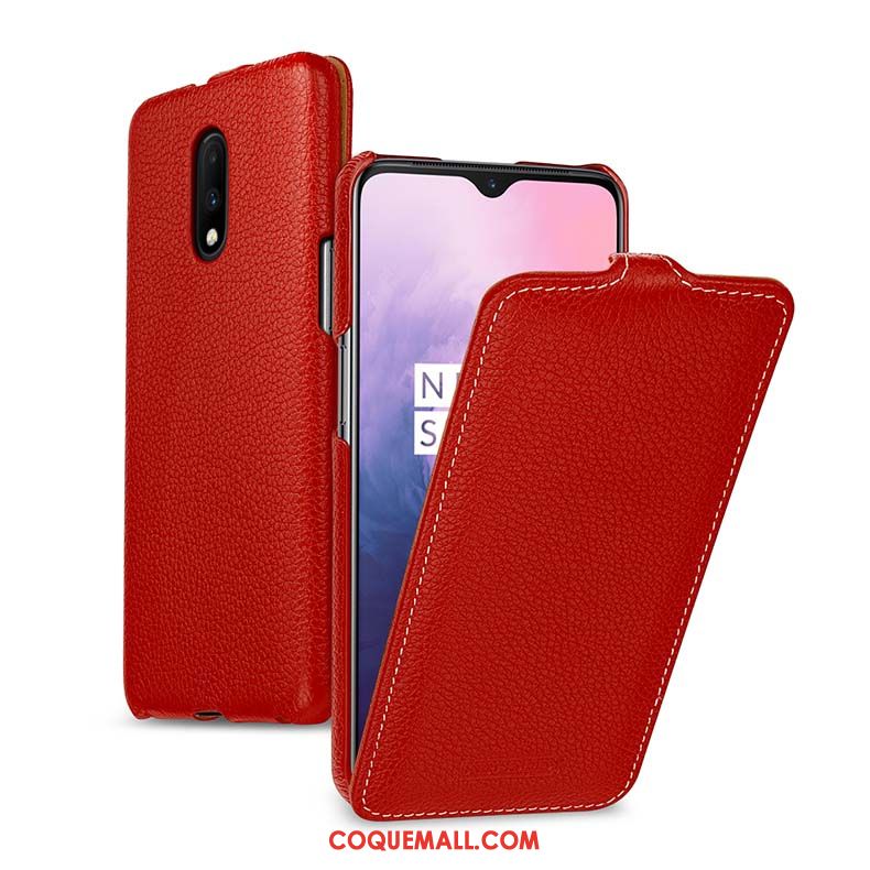 Étui Oneplus 7 Créatif Protection En Cuir, Coque Oneplus 7 Téléphone Portable Business