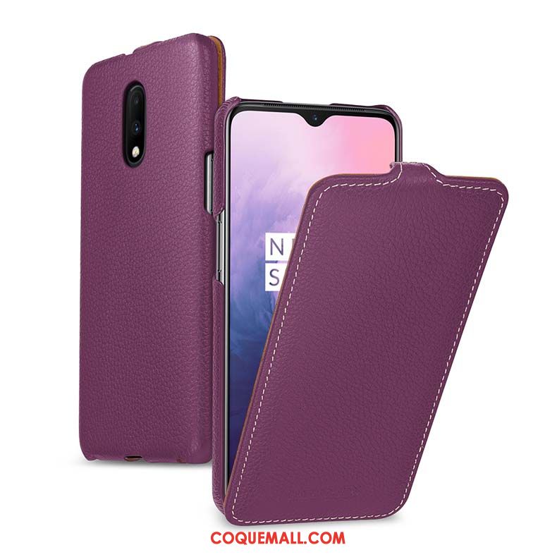 Étui Oneplus 7 Créatif Protection En Cuir, Coque Oneplus 7 Téléphone Portable Business