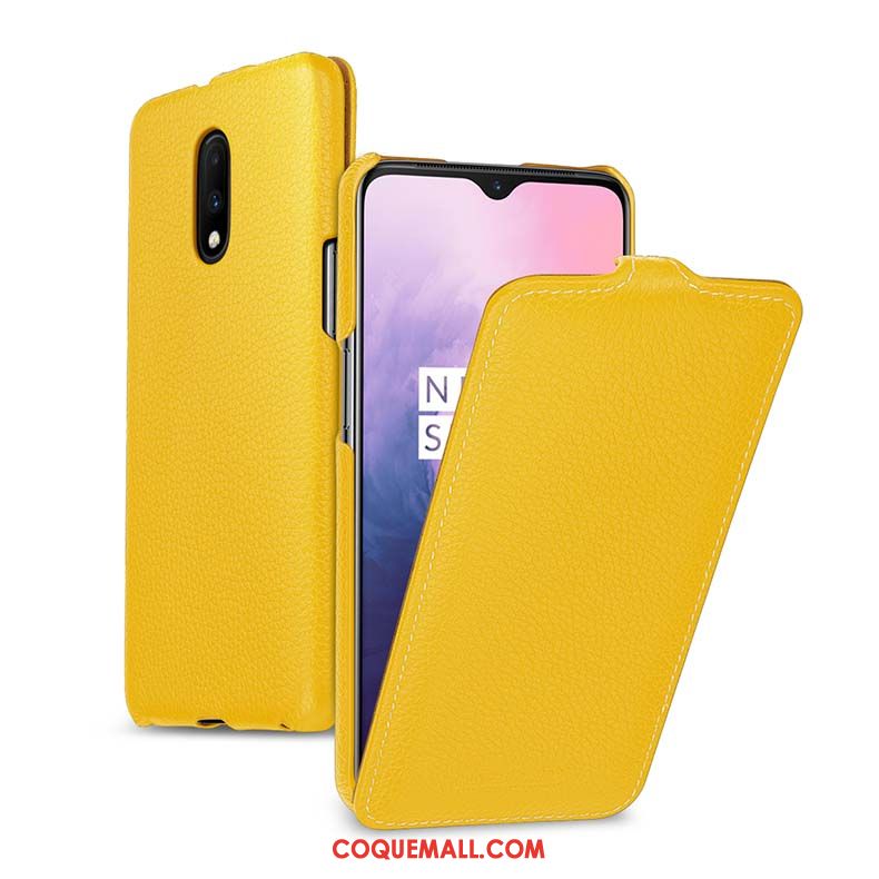 Étui Oneplus 7 Créatif Protection En Cuir, Coque Oneplus 7 Téléphone Portable Business