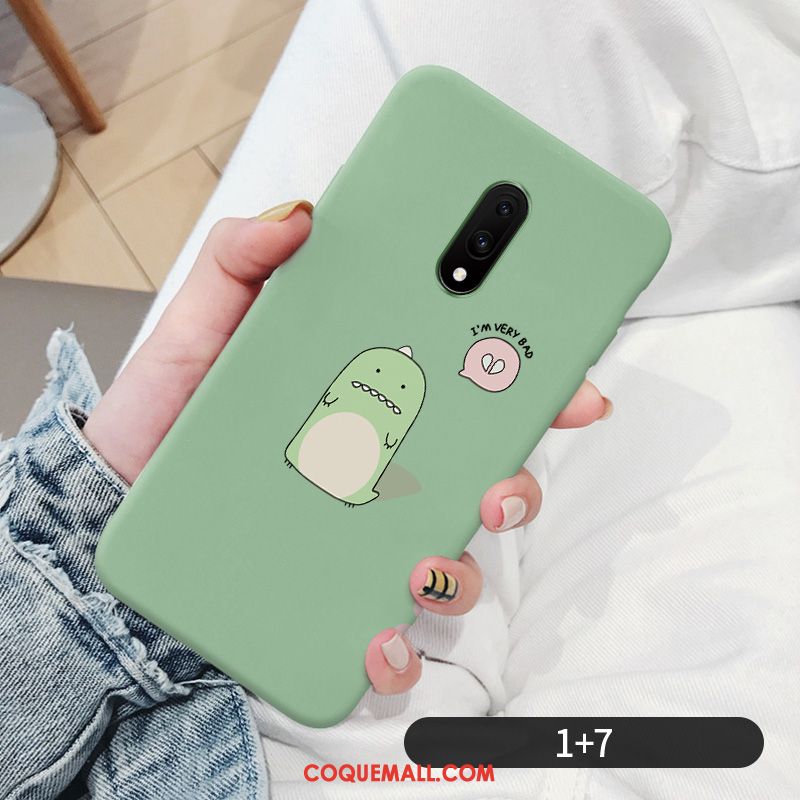 Étui Oneplus 7 Fluide Doux Très Mince Incassable, Coque Oneplus 7 Dessin Animé Petit