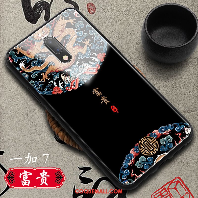 Étui Oneplus 7 Marque De Tendance Style Chinois Personnalité, Coque Oneplus 7 Difficile Tout Compris