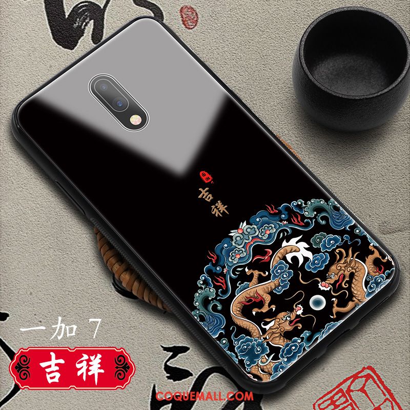 Étui Oneplus 7 Marque De Tendance Style Chinois Personnalité, Coque Oneplus 7 Difficile Tout Compris