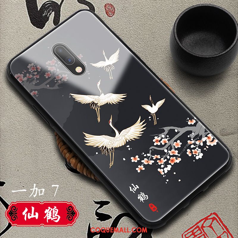 Étui Oneplus 7 Marque De Tendance Style Chinois Personnalité, Coque Oneplus 7 Difficile Tout Compris