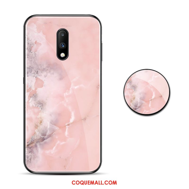 Étui Oneplus 7 Miroir Verre Créatif, Coque Oneplus 7 Difficile Noir