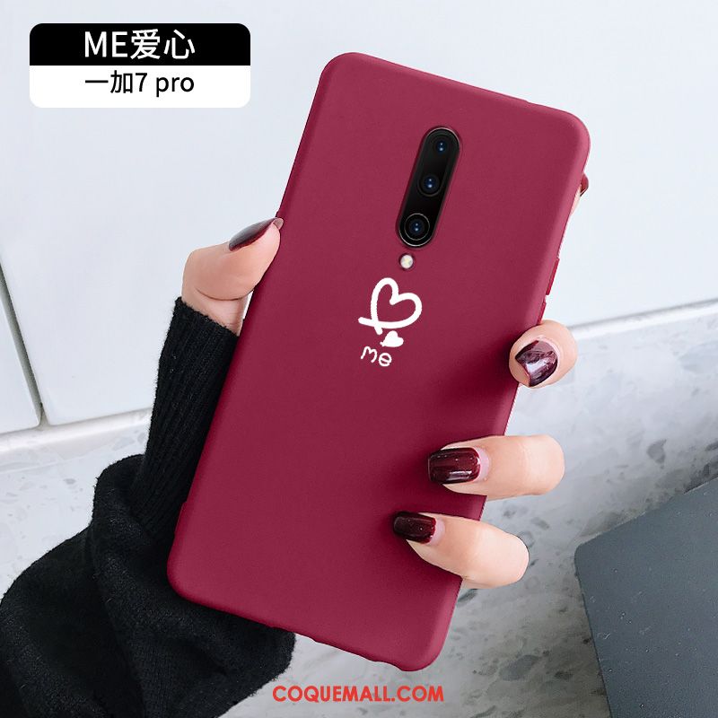 Étui Oneplus 7 Pro Amoureux Silicone Créatif, Coque Oneplus 7 Pro Très Mince Téléphone Portable