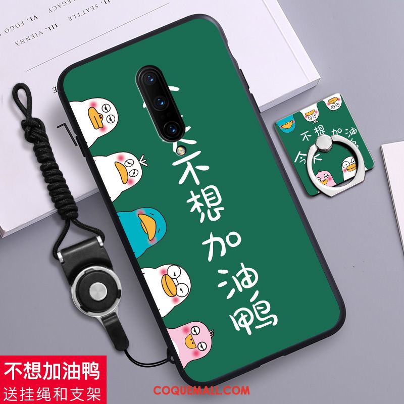 Étui Oneplus 7 Pro Fluide Doux Dessin Animé Téléphone Portable, Coque Oneplus 7 Pro Personnalité Jaune