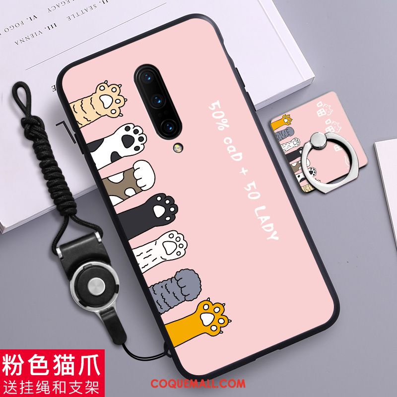 Étui Oneplus 7 Pro Fluide Doux Dessin Animé Téléphone Portable, Coque Oneplus 7 Pro Personnalité Jaune