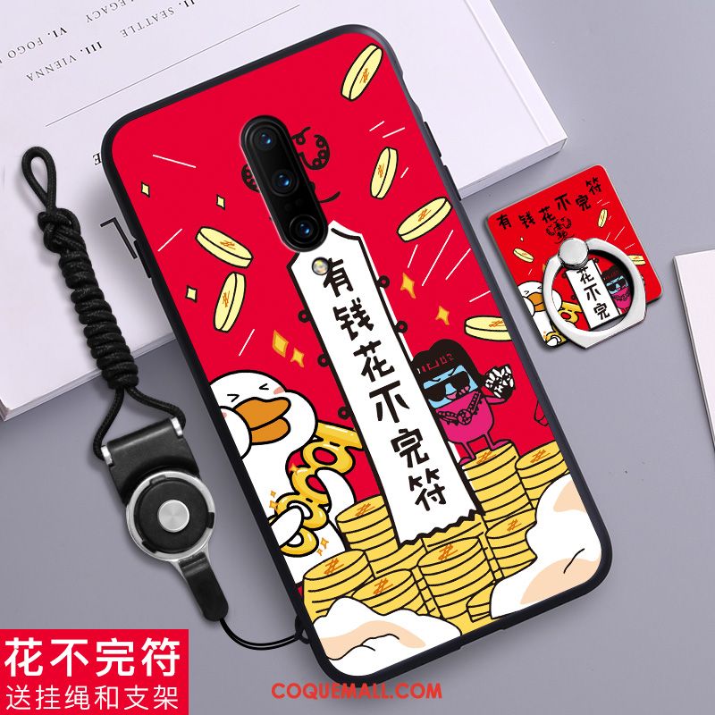 Étui Oneplus 7 Pro Fluide Doux Dessin Animé Téléphone Portable, Coque Oneplus 7 Pro Personnalité Jaune