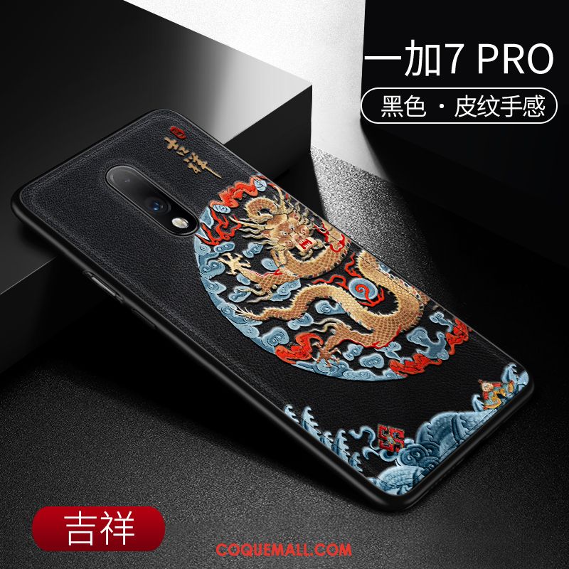 Étui Oneplus 7 Pro Incassable Modèle Fleurie Cuir, Coque Oneplus 7 Pro Style Chinois Téléphone Portable