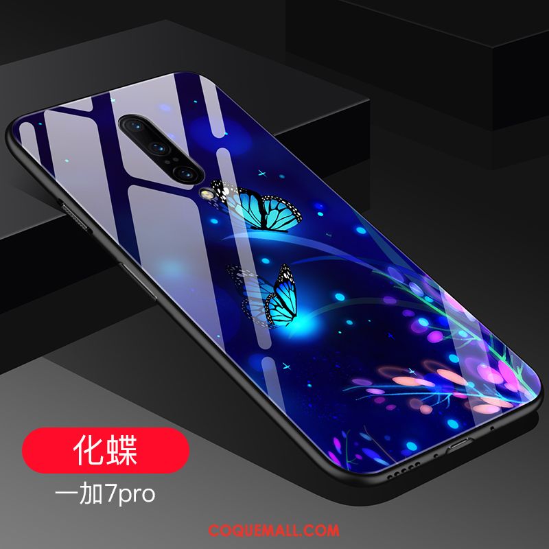 Étui Oneplus 7 Pro Miroir Délavé En Daim Tout Compris, Coque Oneplus 7 Pro Personnalité Marque De Tendance