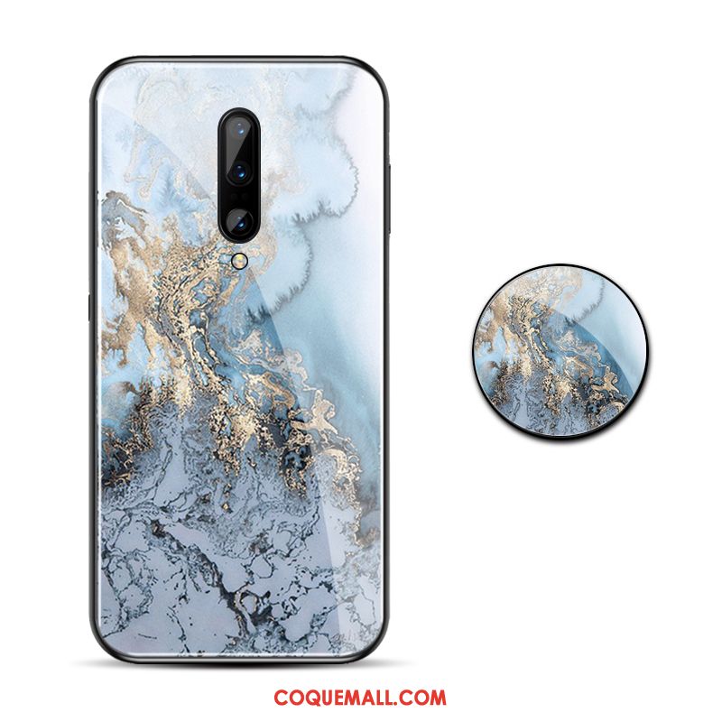 Étui Oneplus 7 Pro Miroir Incassable Bleu, Coque Oneplus 7 Pro Grand Protection