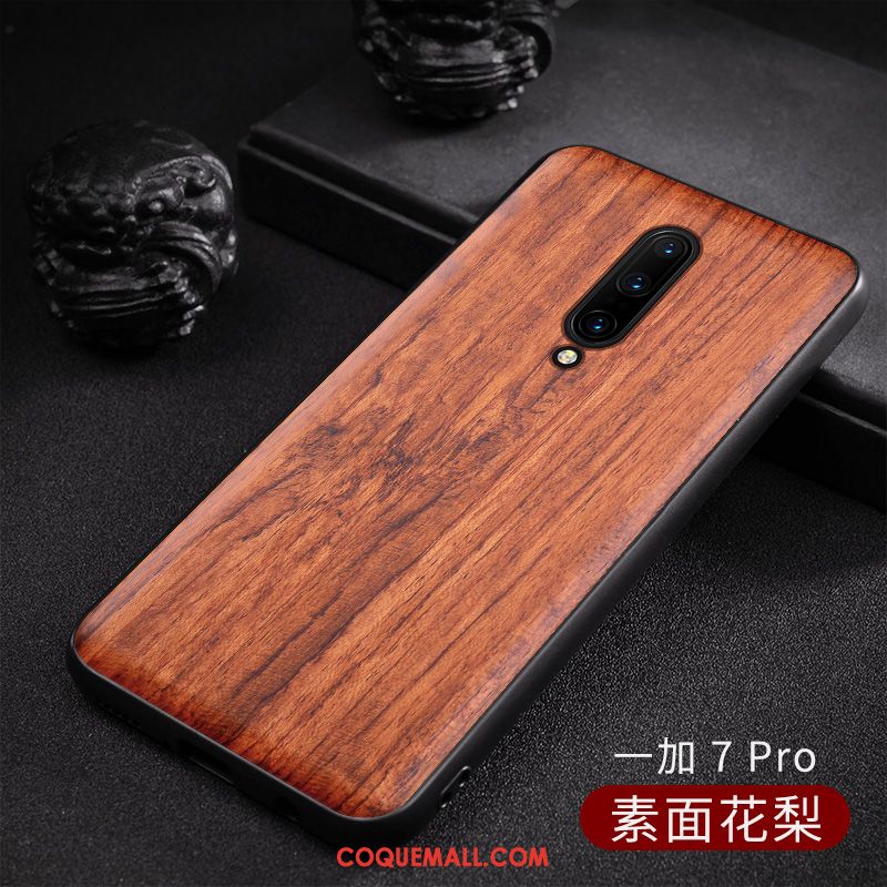 Étui Oneplus 7 Pro Motif Nouveau Créatif, Coque Oneplus 7 Pro Bois Massif En Bois Braun