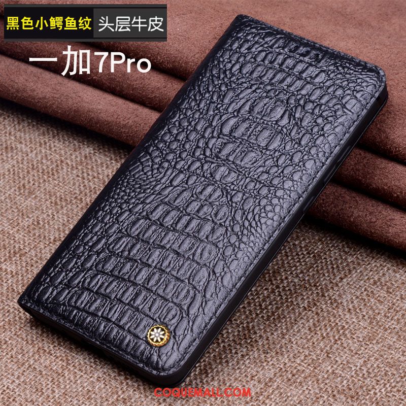 Étui Oneplus 7 Pro Protection Cuir Véritable Membrane, Coque Oneplus 7 Pro En Cuir Incassable Braun