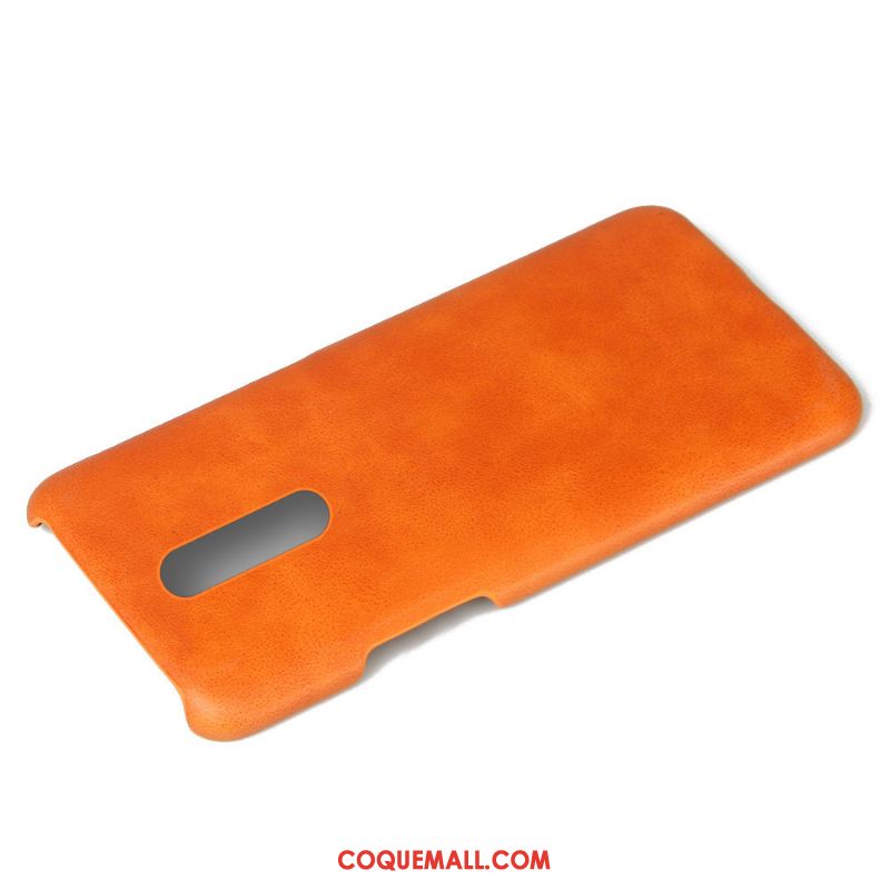 Étui Oneplus 7 Pro Protection En Cuir Qualité, Coque Oneplus 7 Pro Vintage Rouge