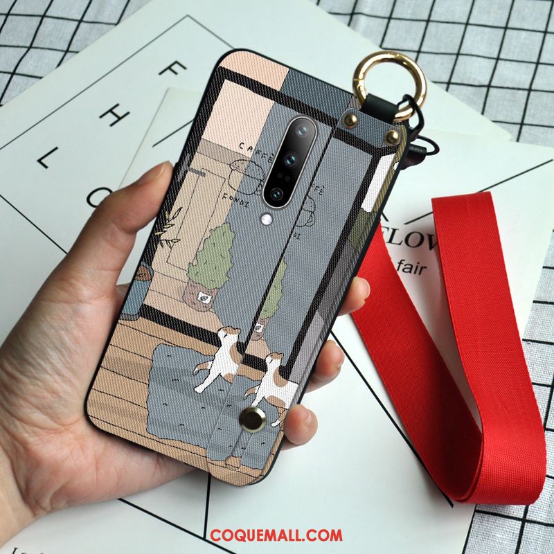 Étui Oneplus 7 Pro Protection Tout Compris Bleu Marin, Coque Oneplus 7 Pro Ornements Suspendus Dessin Animé