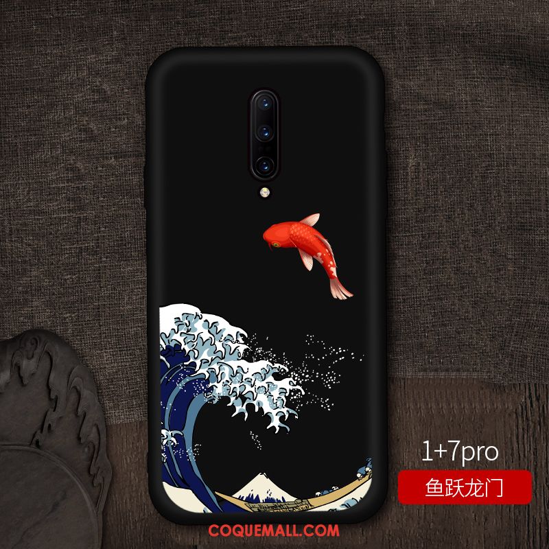 Étui Oneplus 7 Pro Très Mince Personnalité Gaufrage, Coque Oneplus 7 Pro Silicone Style Chinois