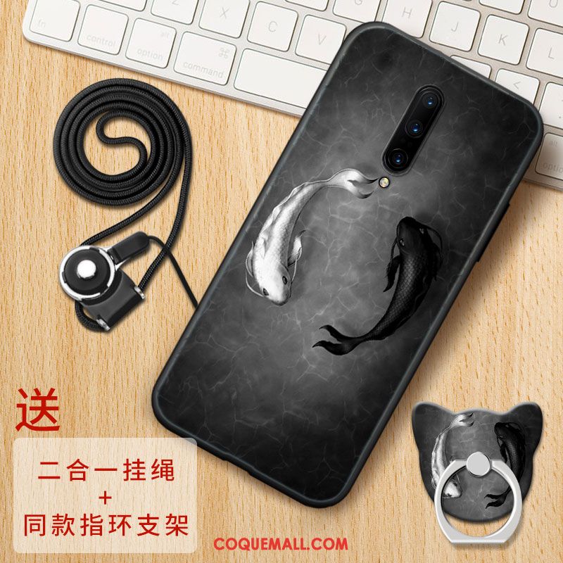 Étui Oneplus 7 Pro Téléphone Portable Créatif Silicone, Coque Oneplus 7 Pro Délavé En Daim Personnalité