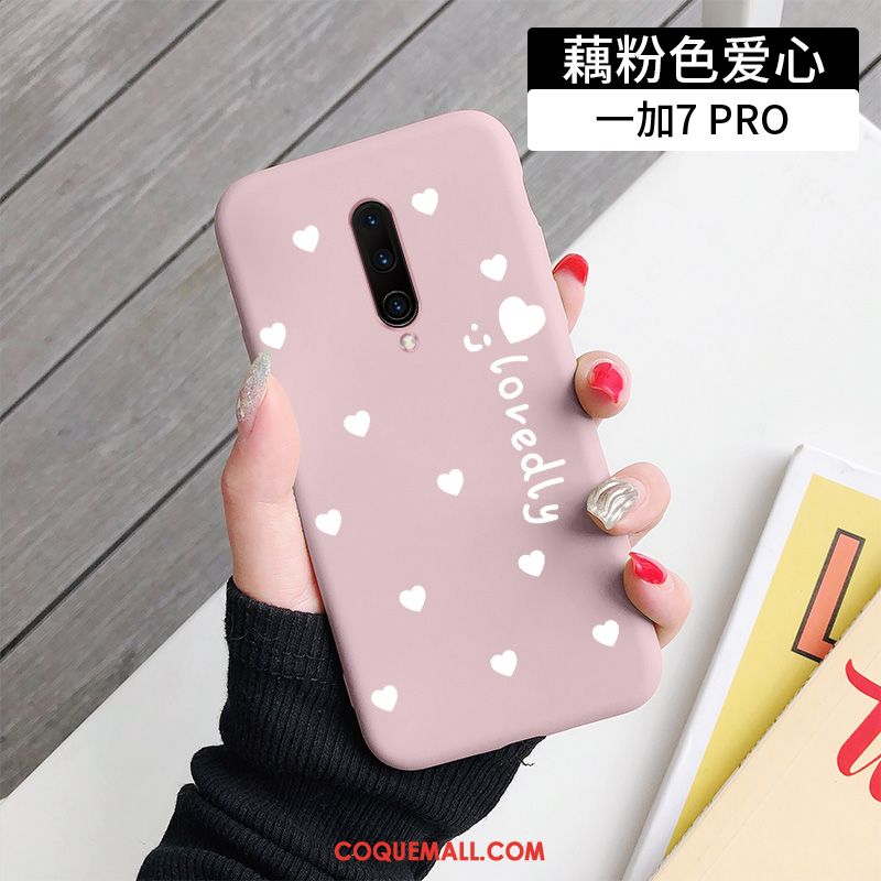 Étui Oneplus 7 Pro Vent Amour Charmant, Coque Oneplus 7 Pro Créatif Fluide Doux