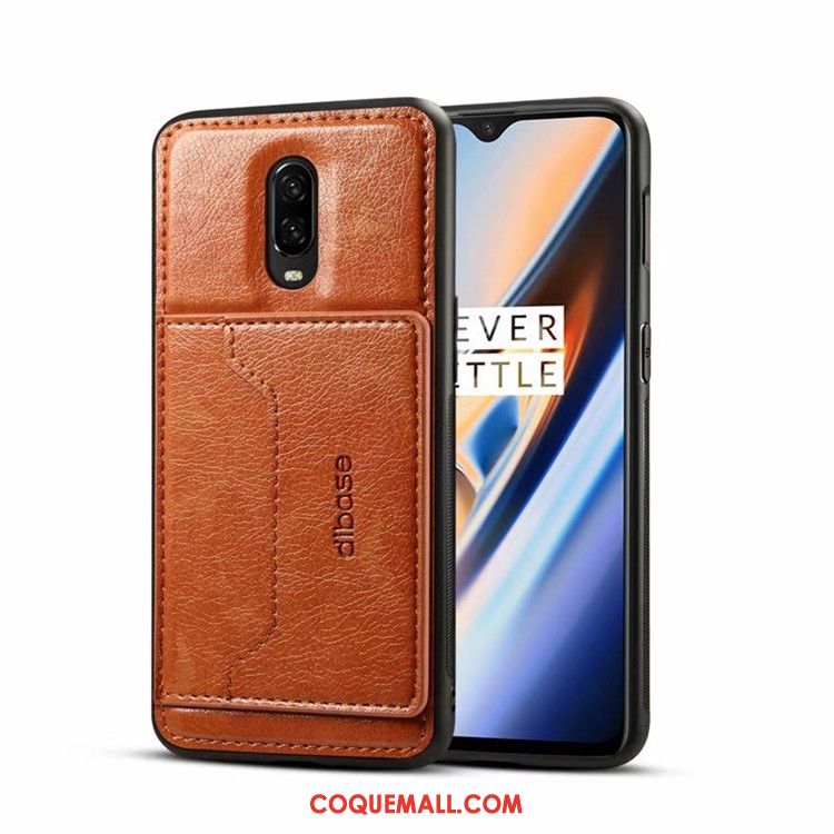 Étui Oneplus 7 Protection Rouge Téléphone Portable, Coque Oneplus 7 En Cuir Créatif