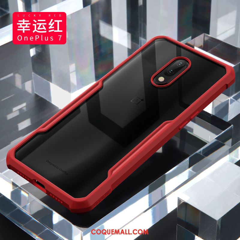 Étui Oneplus 7 Protection Très Mince Noir, Coque Oneplus 7 Créatif Verre