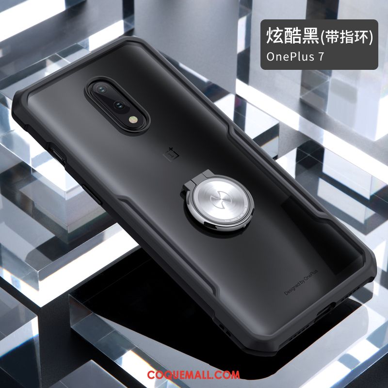 Étui Oneplus 7 Protection Très Mince Noir, Coque Oneplus 7 Créatif Verre