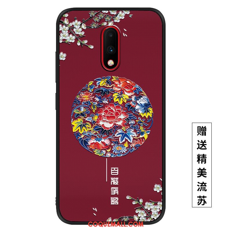 Étui Oneplus 7 Téléphone Portable Créatif Incassable, Coque Oneplus 7 Tout Compris Violet