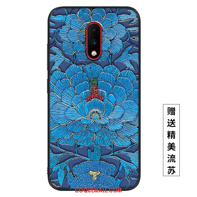 Étui Oneplus 7 Téléphone Portable Créatif Incassable, Coque Oneplus 7 Tout Compris Violet