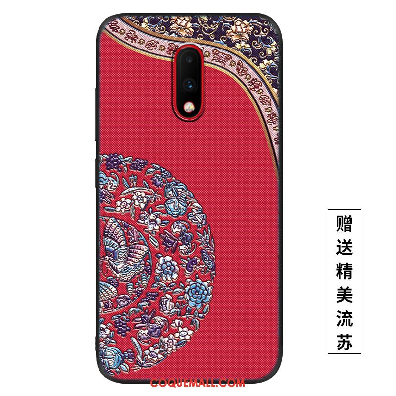 Étui Oneplus 7 Téléphone Portable Créatif Incassable, Coque Oneplus 7 Tout Compris Violet