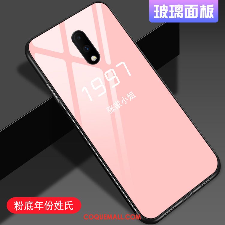 Étui Oneplus 7 Téléphone Portable Incassable Protection, Coque Oneplus 7 Verre Créatif