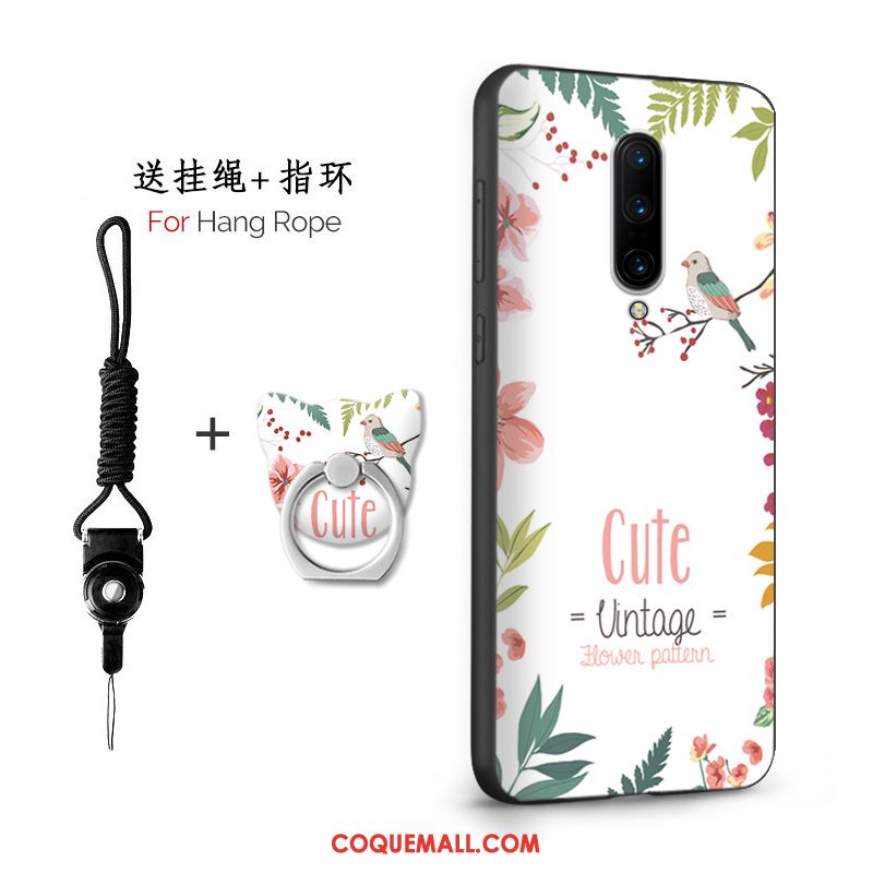 Étui Oneplus 7 Téléphone Portable Marque De Tendance Amoureux, Coque Oneplus 7 Incassable Net Rouge