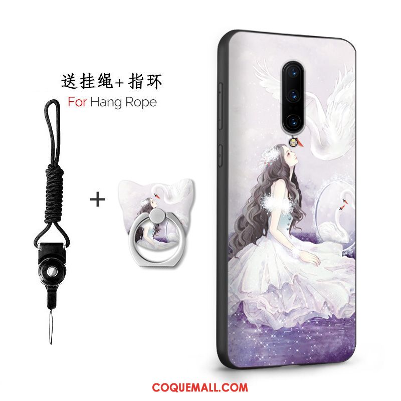 Étui Oneplus 7 Téléphone Portable Marque De Tendance Amoureux, Coque Oneplus 7 Incassable Net Rouge