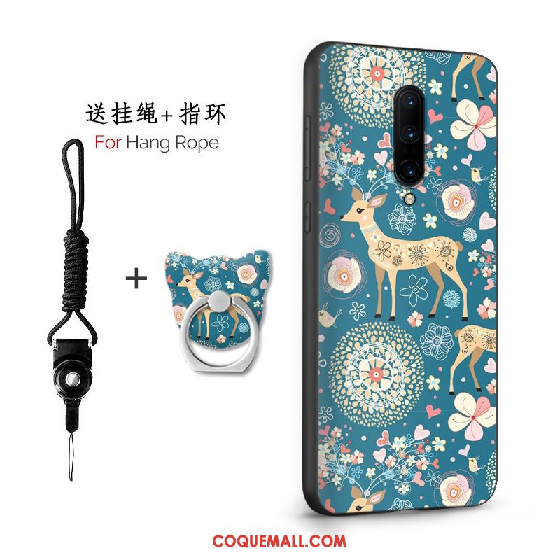 Étui Oneplus 7 Téléphone Portable Marque De Tendance Amoureux, Coque Oneplus 7 Incassable Net Rouge