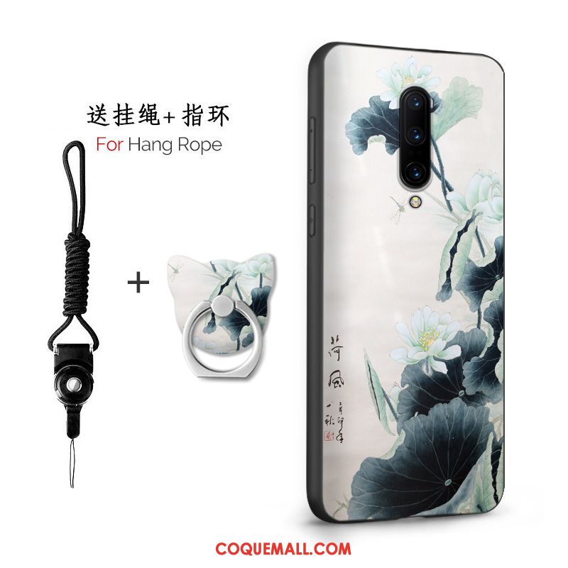 Étui Oneplus 7 Téléphone Portable Marque De Tendance Amoureux, Coque Oneplus 7 Incassable Net Rouge