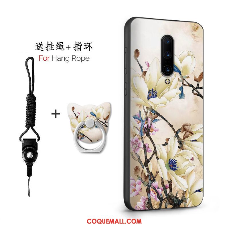 Étui Oneplus 7 Téléphone Portable Marque De Tendance Amoureux, Coque Oneplus 7 Incassable Net Rouge