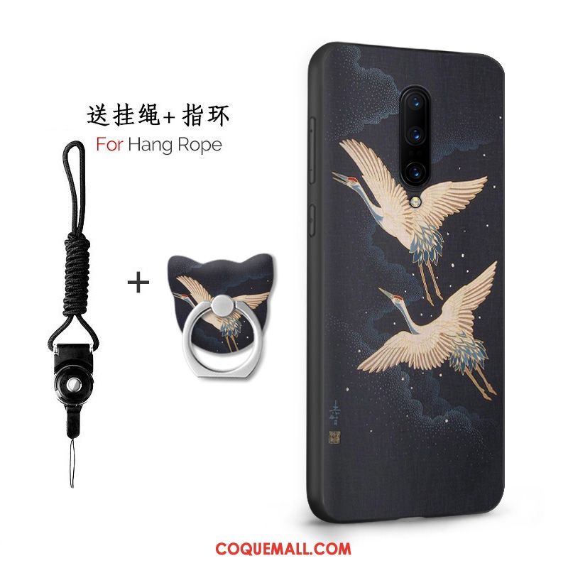 Étui Oneplus 7 Téléphone Portable Marque De Tendance Amoureux, Coque Oneplus 7 Incassable Net Rouge