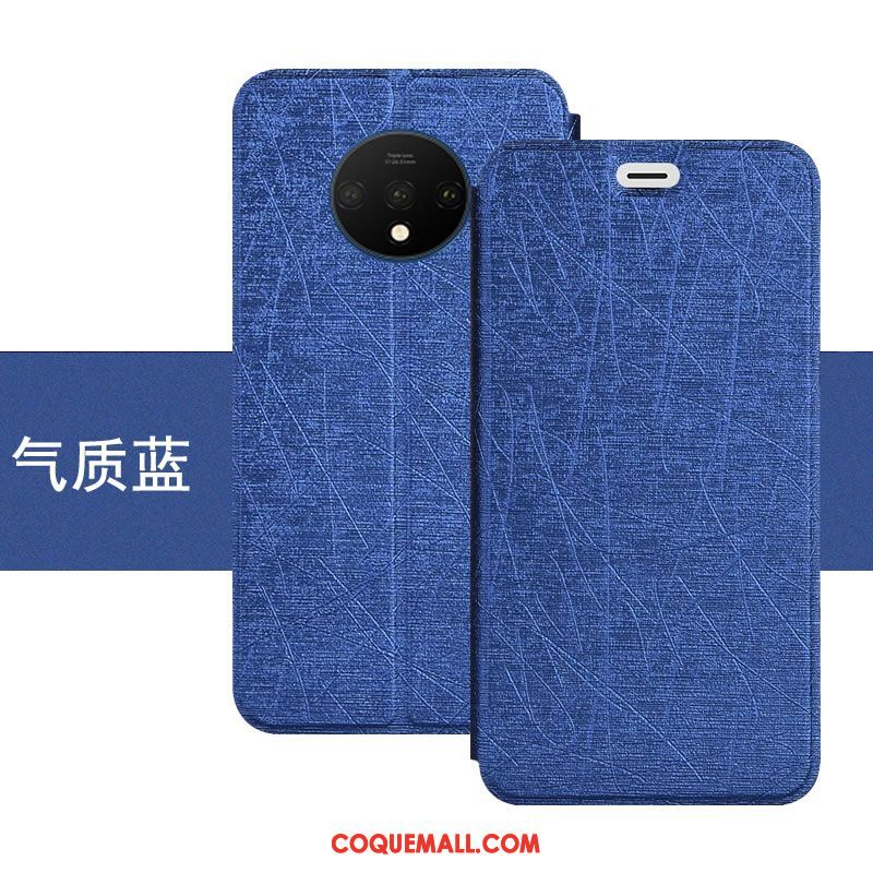 Étui Oneplus 7t Incassable Bleu Téléphone Portable, Coque Oneplus 7t Protection Tout Compris