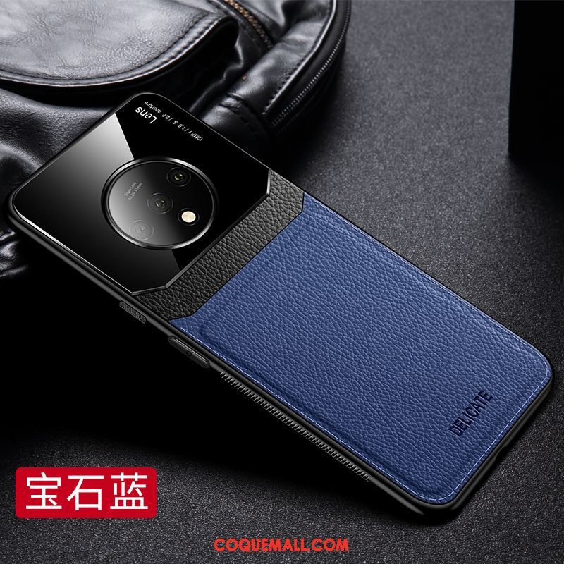 Étui Oneplus 7t Incassable Fluide Doux Marque De Tendance, Coque Oneplus 7t Cuir Business