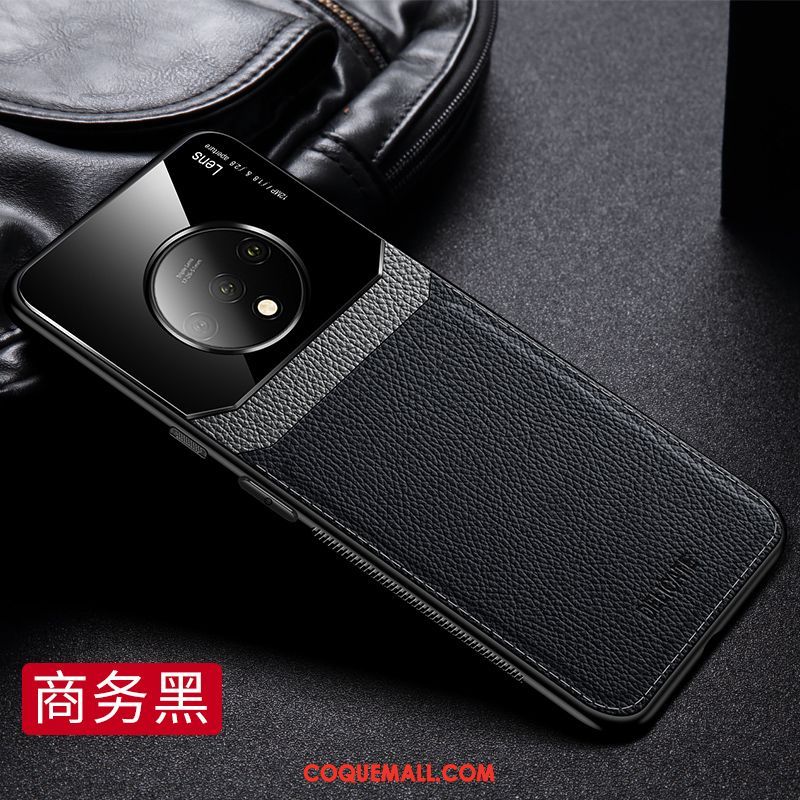 Étui Oneplus 7t Incassable Fluide Doux Marque De Tendance, Coque Oneplus 7t Cuir Business