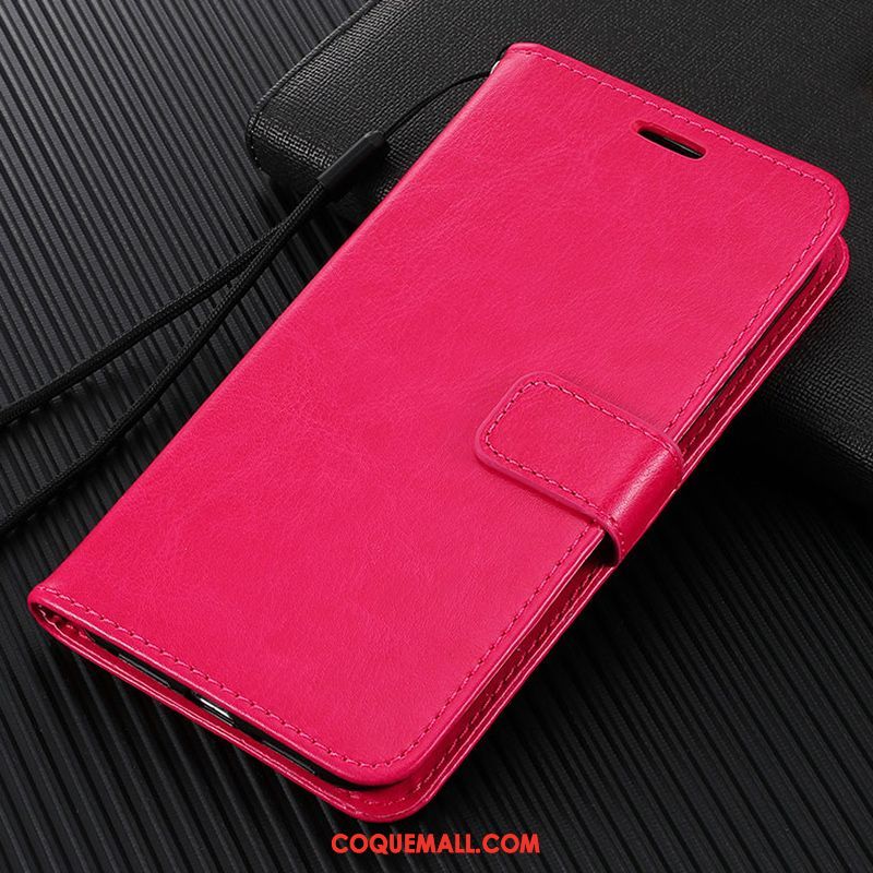 Étui Oneplus 7t Membrane Tout Compris Fluide Doux, Coque Oneplus 7t Cuir Modèle Fleurie