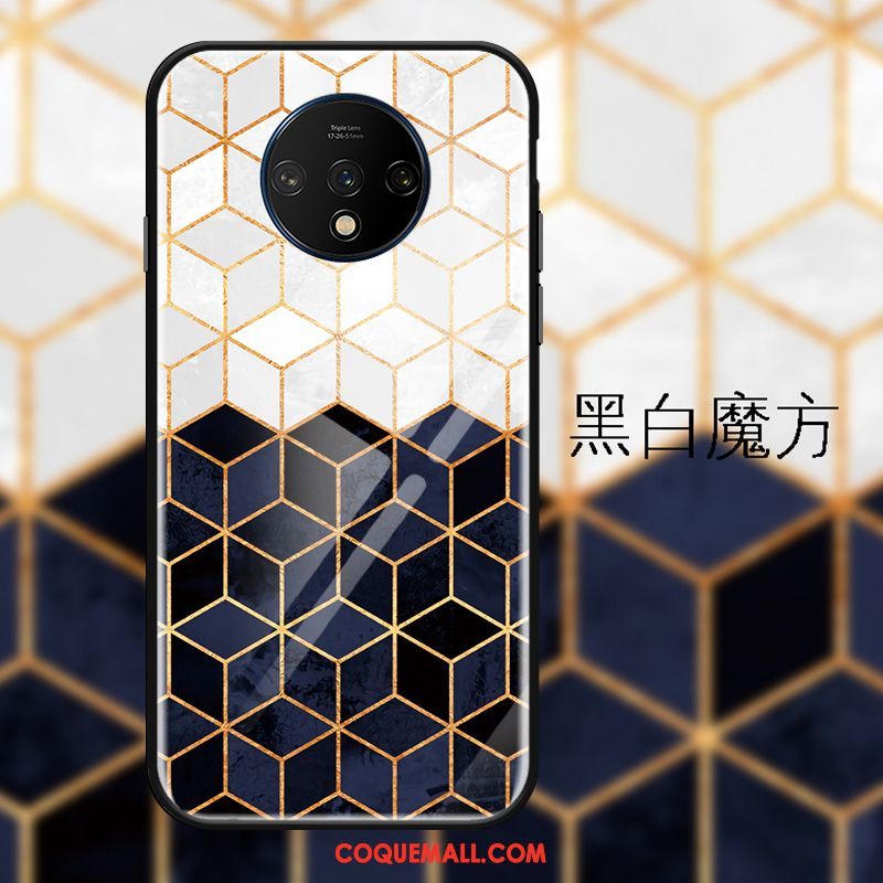 Étui Oneplus 7t Noir Personnalité Luxe, Coque Oneplus 7t Créatif Tout Compris