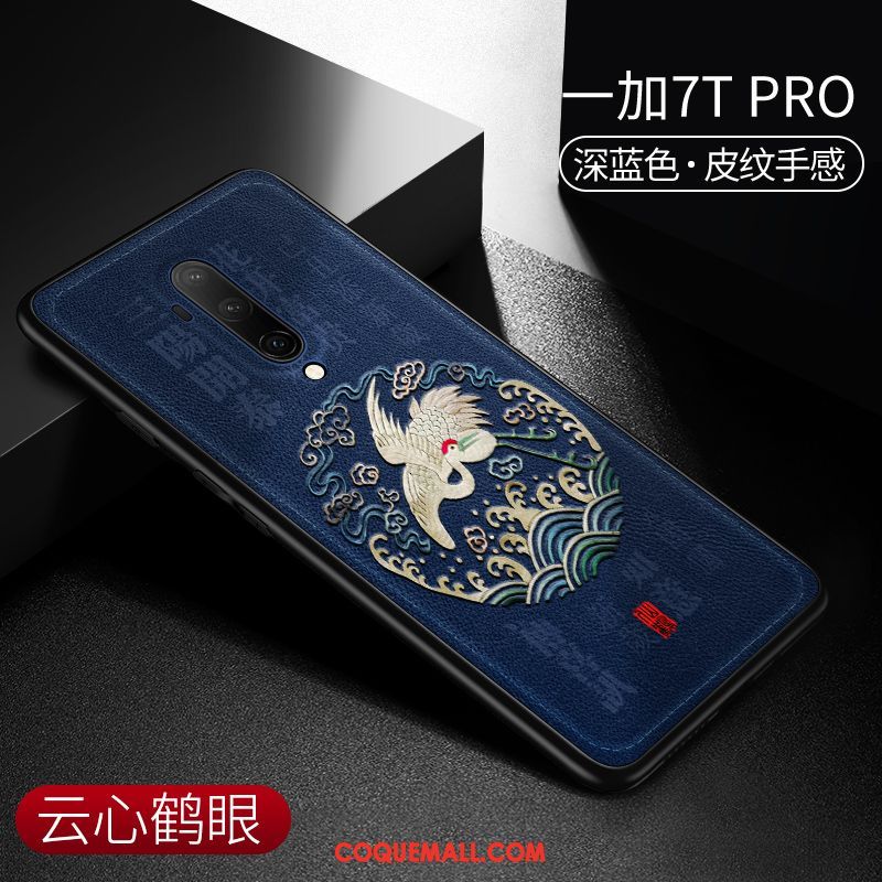 Étui Oneplus 7t Pro Créatif Tout Compris Protection, Coque Oneplus 7t Pro Cuir Incassable