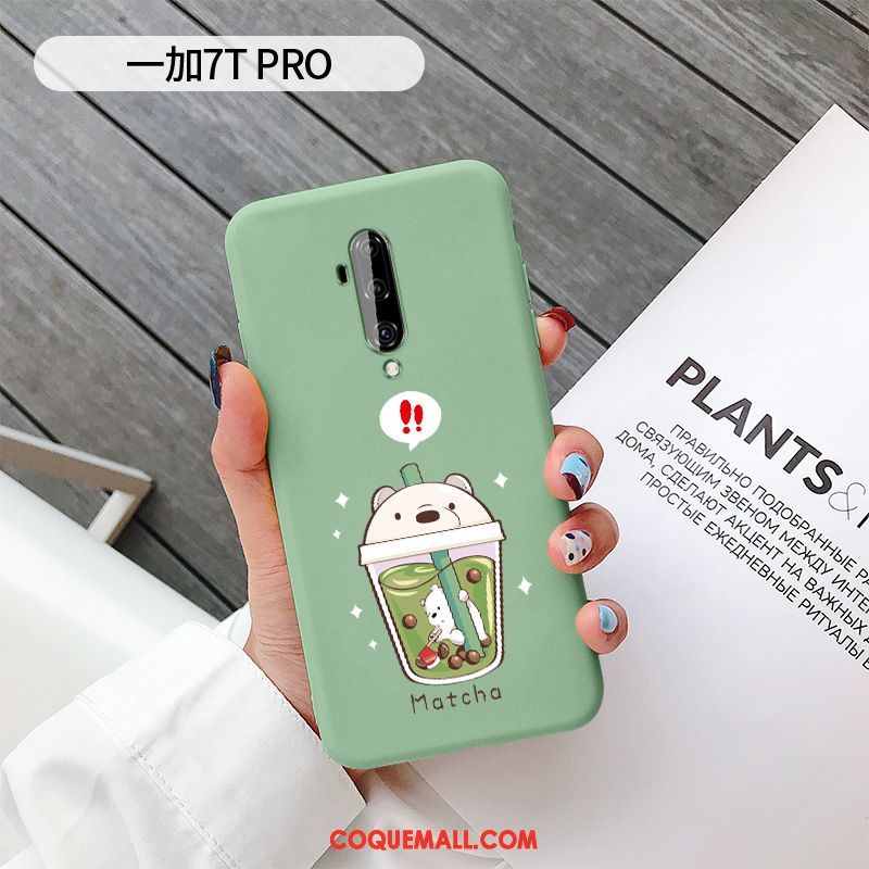 Étui Oneplus 7t Pro Dessin Animé Incassable Rose, Coque Oneplus 7t Pro Petit Charmant