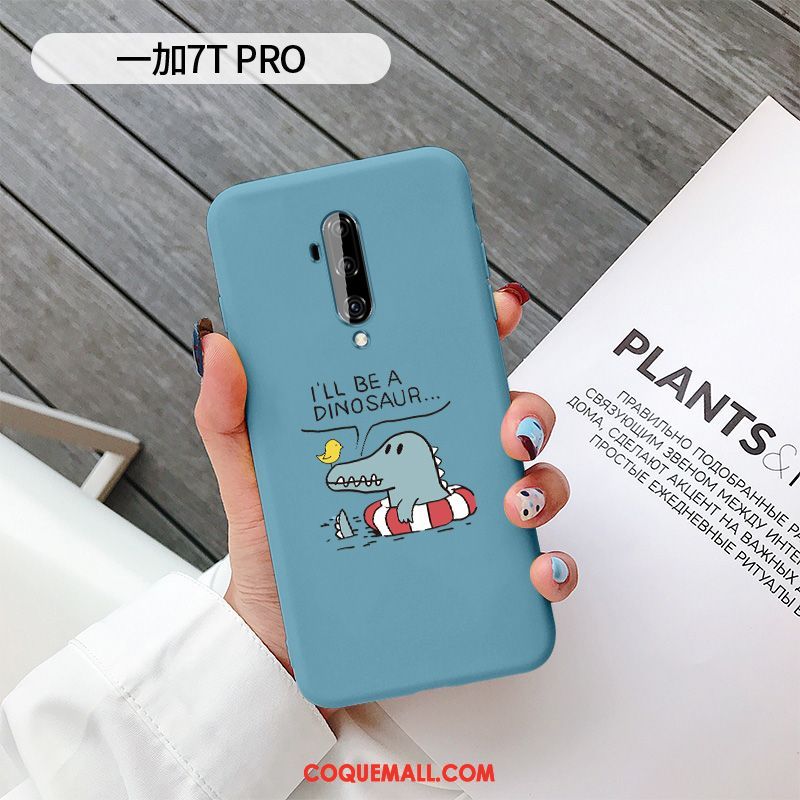 Étui Oneplus 7t Pro Dragon Téléphone Portable Dessin Animé, Coque Oneplus 7t Pro Vert Incassable