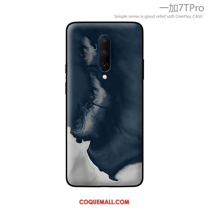 Étui Oneplus 7t Pro Fluide Doux Incassable Simple, Coque Oneplus 7t Pro Tout Compris Très Mince