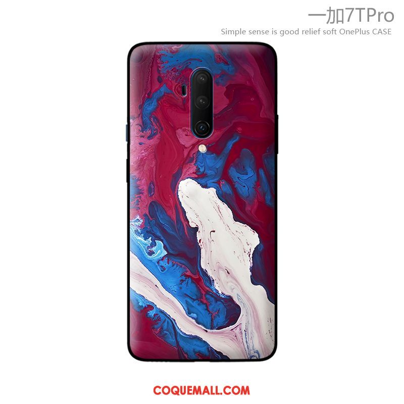 Étui Oneplus 7t Pro Fluide Doux Incassable Simple, Coque Oneplus 7t Pro Tout Compris Très Mince