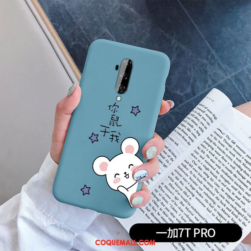 Étui Oneplus 7t Pro Frais Tout Compris Personnalité, Coque Oneplus 7t Pro Protection Délavé En Daim