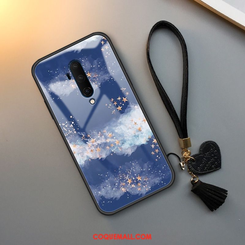 Étui Oneplus 7t Pro Net Rouge Verre Téléphone Portable, Coque Oneplus 7t Pro Ciel Étoilé Silicone