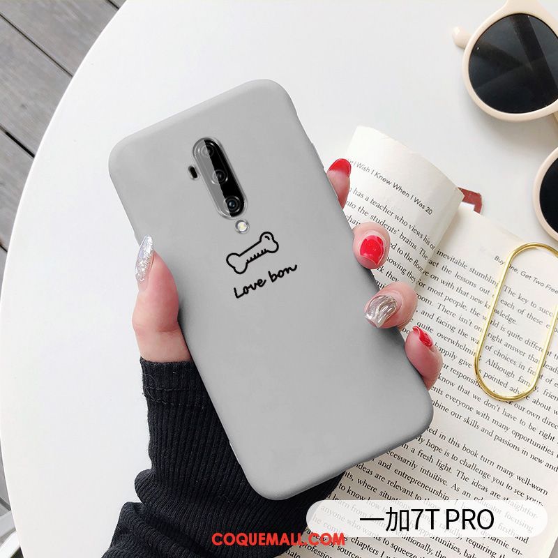 Étui Oneplus 7t Pro Personnalité Créatif Très Mince, Coque Oneplus 7t Pro Net Rouge Protection